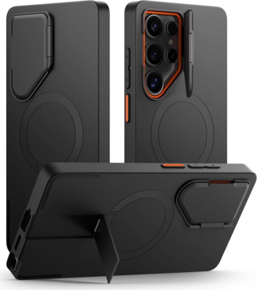 TECH-PROTECT KEVLAR AURA MAGSAFE GALAXY S25 ULTRA BLACK/ORANGE