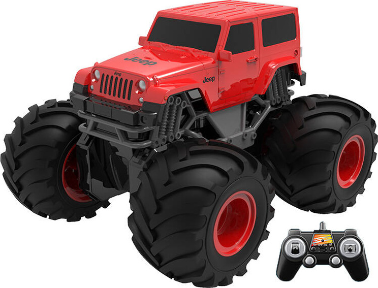 RC dálkově ovládané auto Double Eagle (červené) Jeep (obojživelné) E342-003
