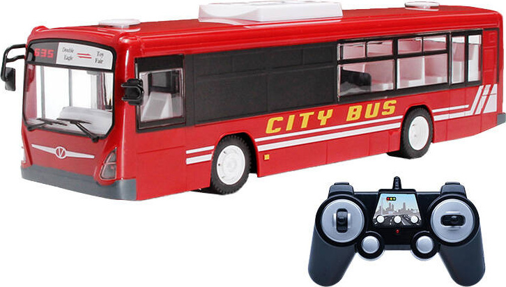 Městský autobus na dálkové ovládání 1:20 Double Eagle (červený) E635-003