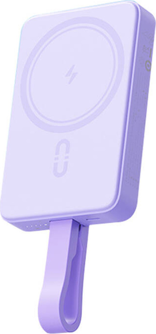 Powerbanka Romoss WMS10 10000mAh 20W MagSafe s integrovaným USB-C a Lightning kabelem (fialová)