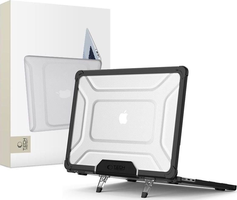 TECH-PROTECT SMARTSHELL PRO MACBOOK AIR 13 M2 / M3 / M4 / 2023-2025 BLACK/CLEAR