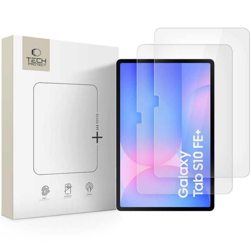 Tvrzené sklo TECH-PROTECT GLASS FIT+ 2-PACK GALAXY TAB S10 FE+ PLUS 13.1 X620 / X626B CLEAR