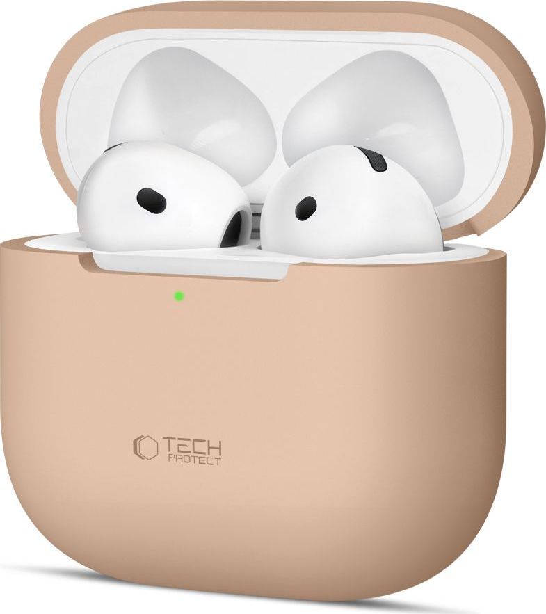 TECH-PROTECT POUZDRO SILICONE APPLE AIRPODS 4 CAFE LATTE
