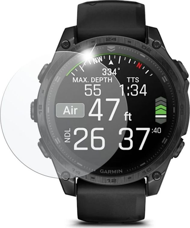 Ochranné tvrzené sklo FIXED pro smartwatch Garmin Tactix 8 47mm, 2 ks v balení, čiré