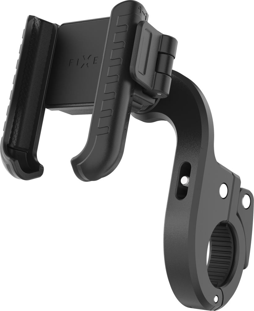 Univerzální držák mobilního telefonu na kolo FIXED Bikee Plus Vista s uchycením na střed řídítek, černý