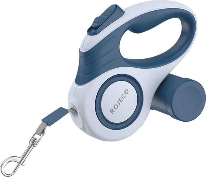 Automatické zatahovací vodítko pro psy Rojeco A12 3M (modré)