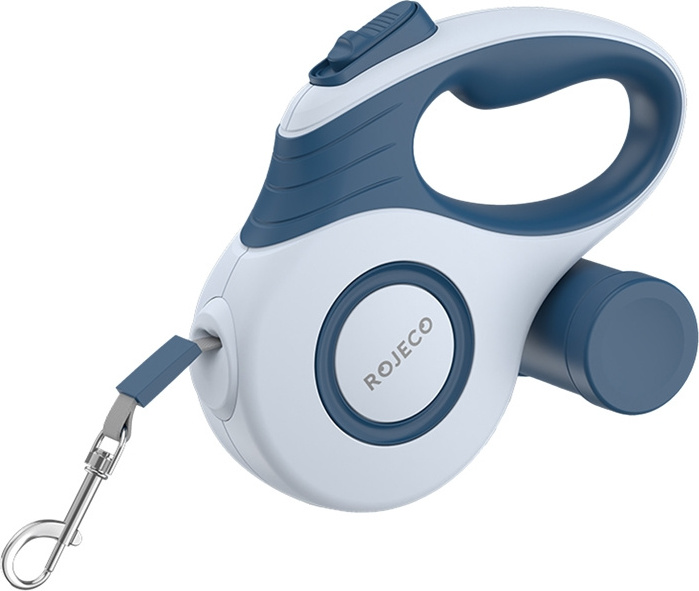 Automatické zatahovací vodítko pro psy Rojeco A12 5M (modré)