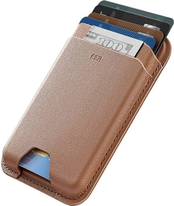 ESR CLASSIC RFID MAGNETIC WALLET MAGSAFE CARAMEL BROWN