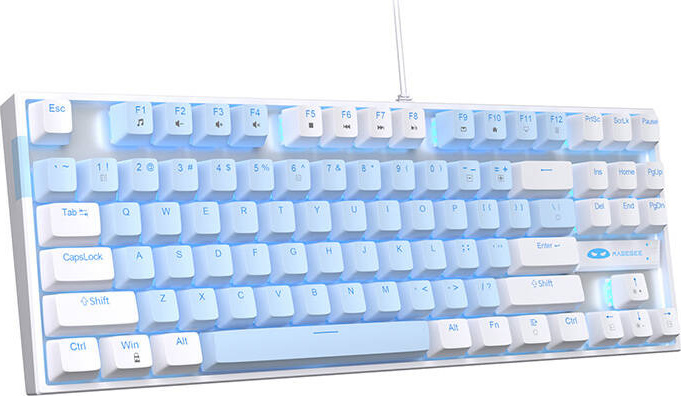 MageGee MK-STAR drátová klávesnice (white and blue) anglická