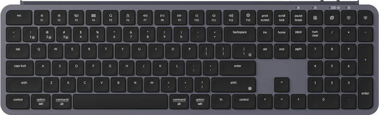 Bezdrátová klávesnice Ultra Slim Keychron B6 Pro 2.4G (vesmírně šedá) [B6P-K1] anglická
