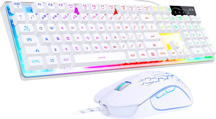 MageGee K1 drátová klávesnice + myš set (white) anglická