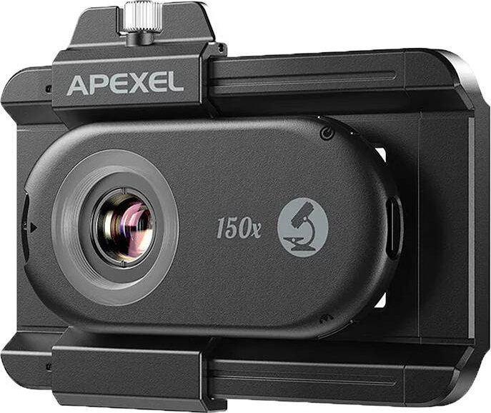 3x CPL objektiv / mikroskop pro smartphone Apexel APL-MS3IN1, 200x / 150x / 100x