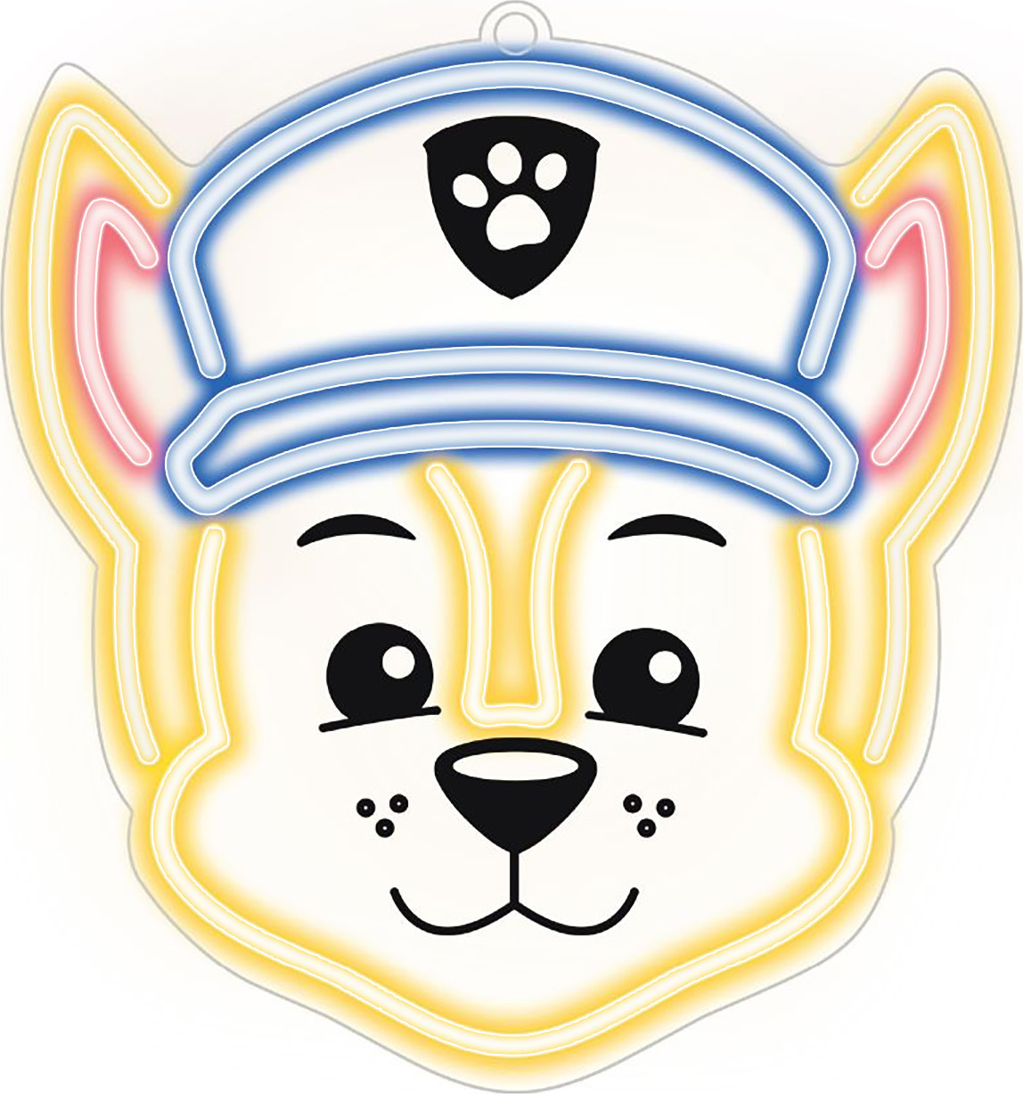 Psi Patrol Závěsné neonové světlo LED Paw Patrol na plexisklo - Chase OW-130346