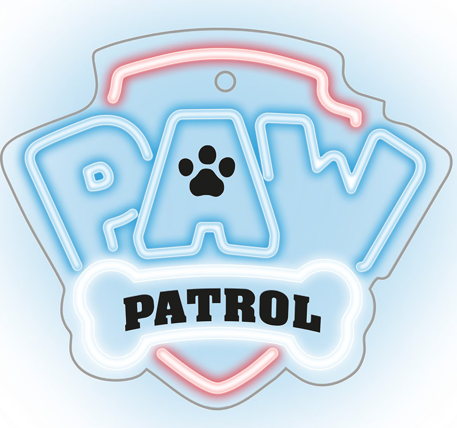 Psi Patrol Závěsná neonová LED Paw Patrol na plexisklo - Logo OW-130146