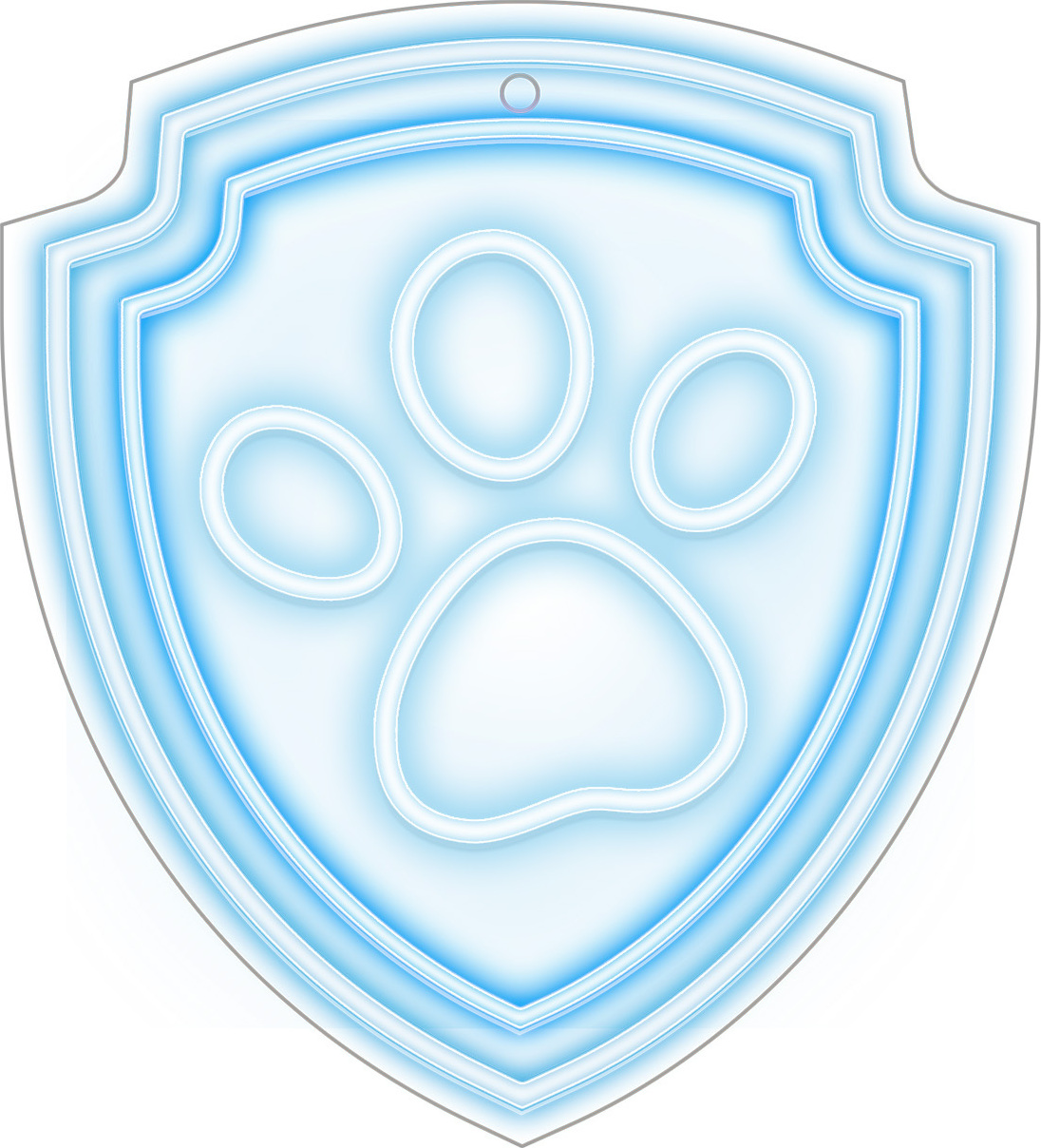 Psi Patrol Závěsné neonové světlo LED Paw Patrol na plexisklo - Paw OW-130246