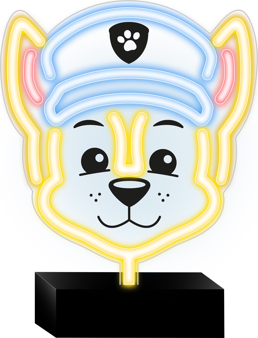 Neonová LED lampa na stojánku Paw Patrol - Chase OW-120346