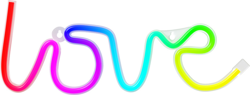 Neonové světlo LED RGB LOVE FLRN01 + dálkové ovládání Forever Light
