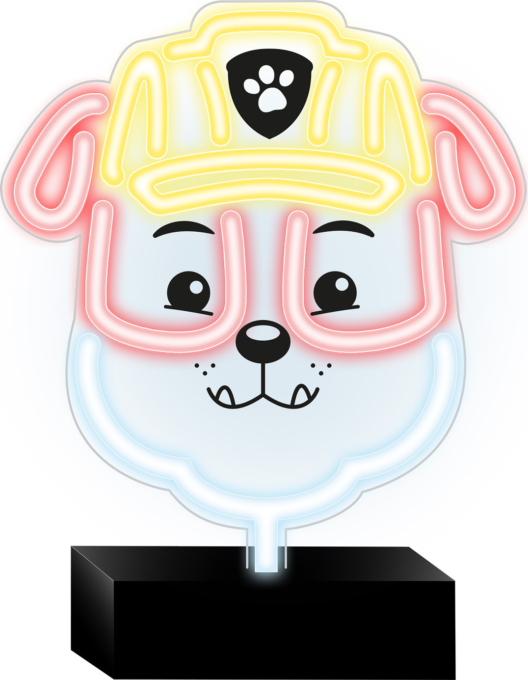 Psi Patrol Neonová LED lampička na stojanu Paw Patrol - Rubble OW-120446