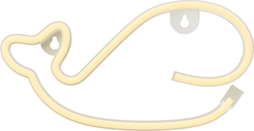 Neonové LED světlo WHALE teplá bílá Baterie + USB FLNE09 Forever Light
