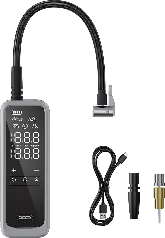 Akumulátorová pumpa na kola XO CZ018 černá univerzální 5000mAh