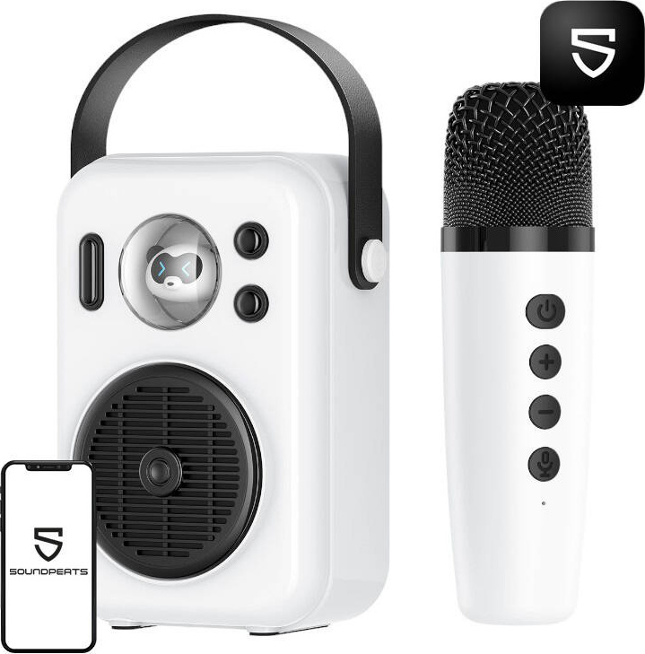 Bezdrátový reproduktor Bluetooth Soundpeats Hi-sing s mikrofonem (white)