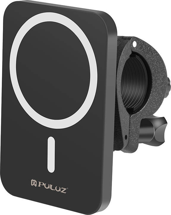 Magnetický držák/nabíječka na telefon s MagSafe Puluz PU605B na selfie tyče a stativy (černý)