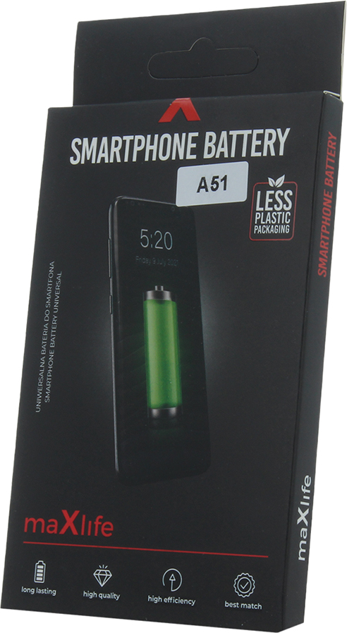Baterie Maxlife pro Samsung Galaxy A51 5G EB-BA516ABY 4000mAh