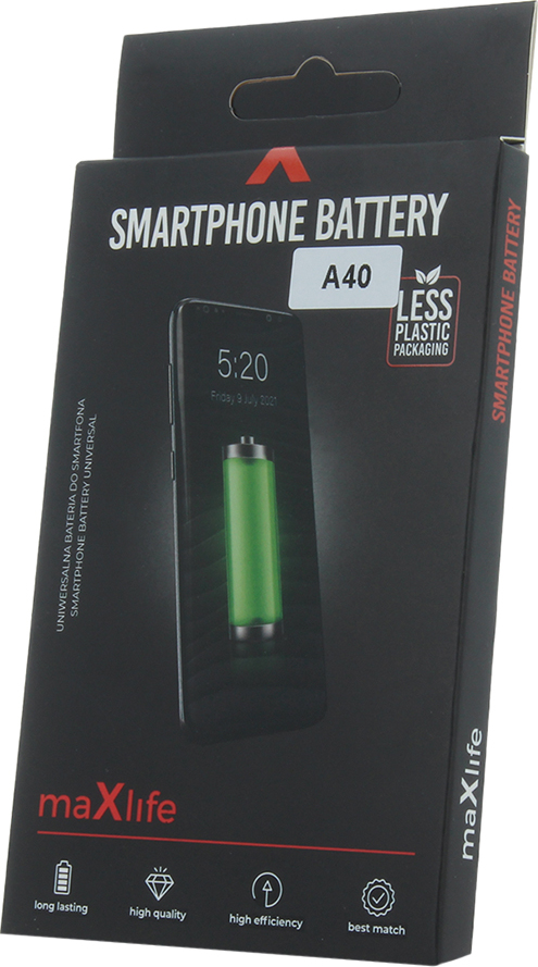 Baterie Maxlife pro Samsung Galaxy A40 A405 EB-BA405ABE 3100mAh