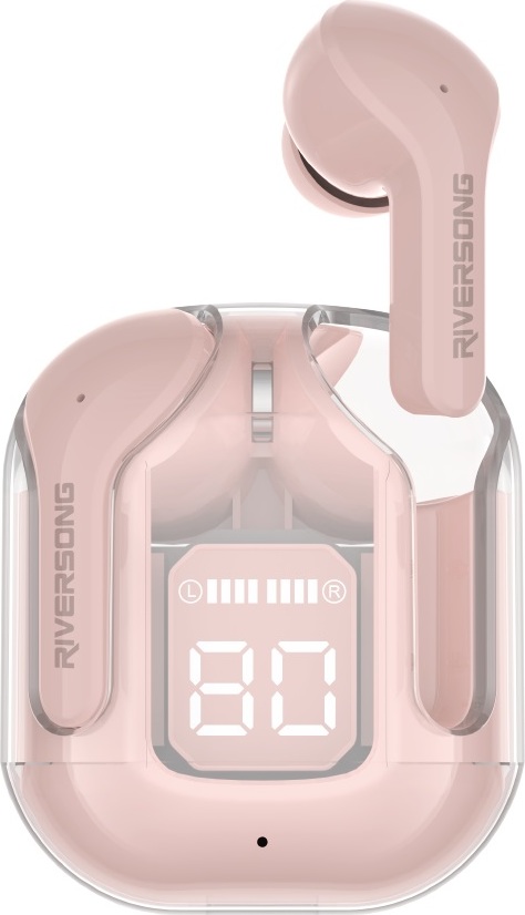 Riversong Bluetooth sluchátka AirFly M2 TWS růžová EA233