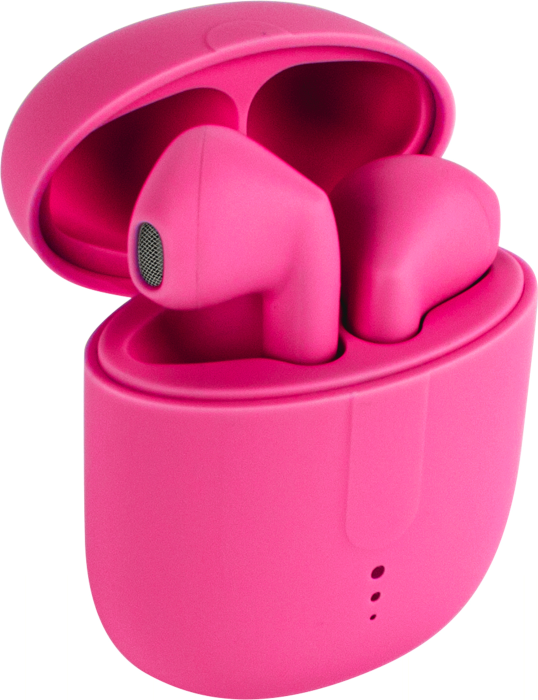 Bluetooth sluchátka Setty TWS s nabíjecím pouzdrem STWS-16 růžová