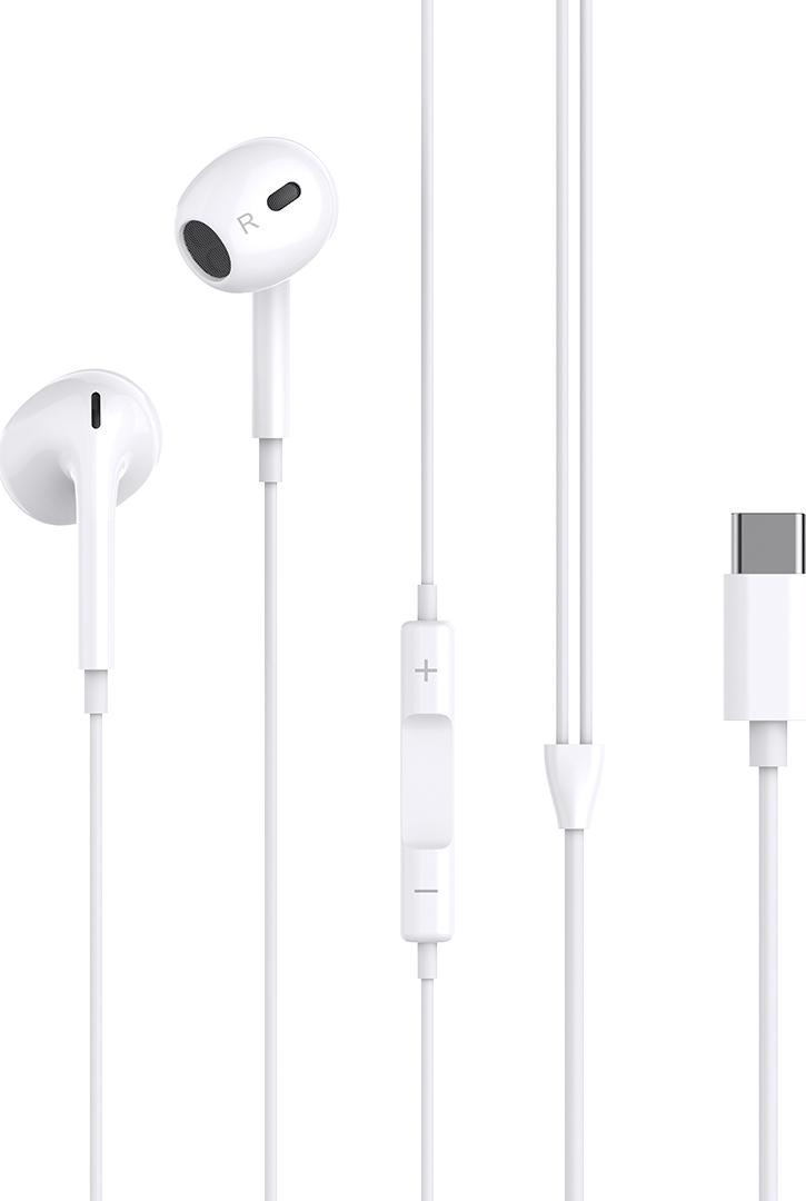 Drátová sluchátka XO EP74 USB-C bílá