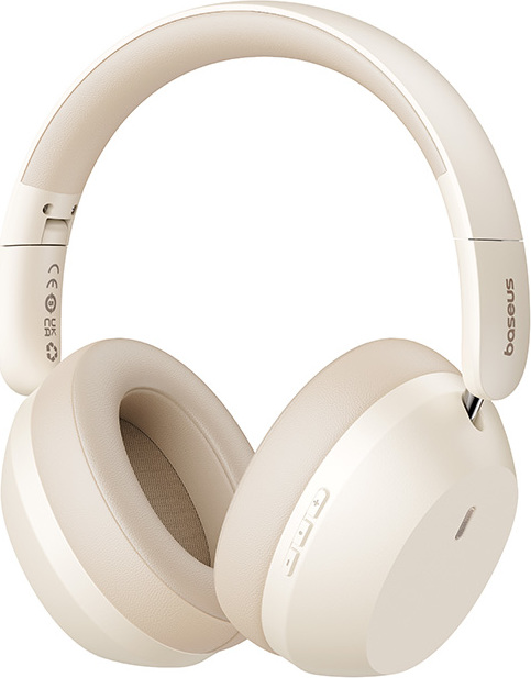 Bezdrátová sluchátka Baseus Bass 35 Max, Stellar White
