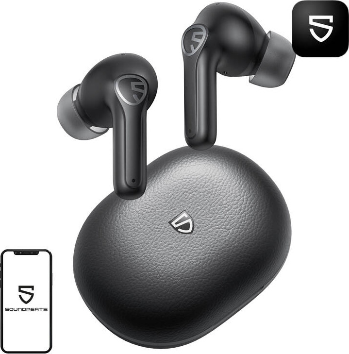 Sluchátka TWS Soundpeats T3 PRO ANC - active noise canceling (černá)