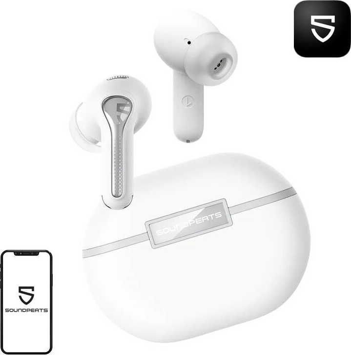 Sluchátka Soundpeats Capsule3 PRO ANC - active noise canceling (bílá)