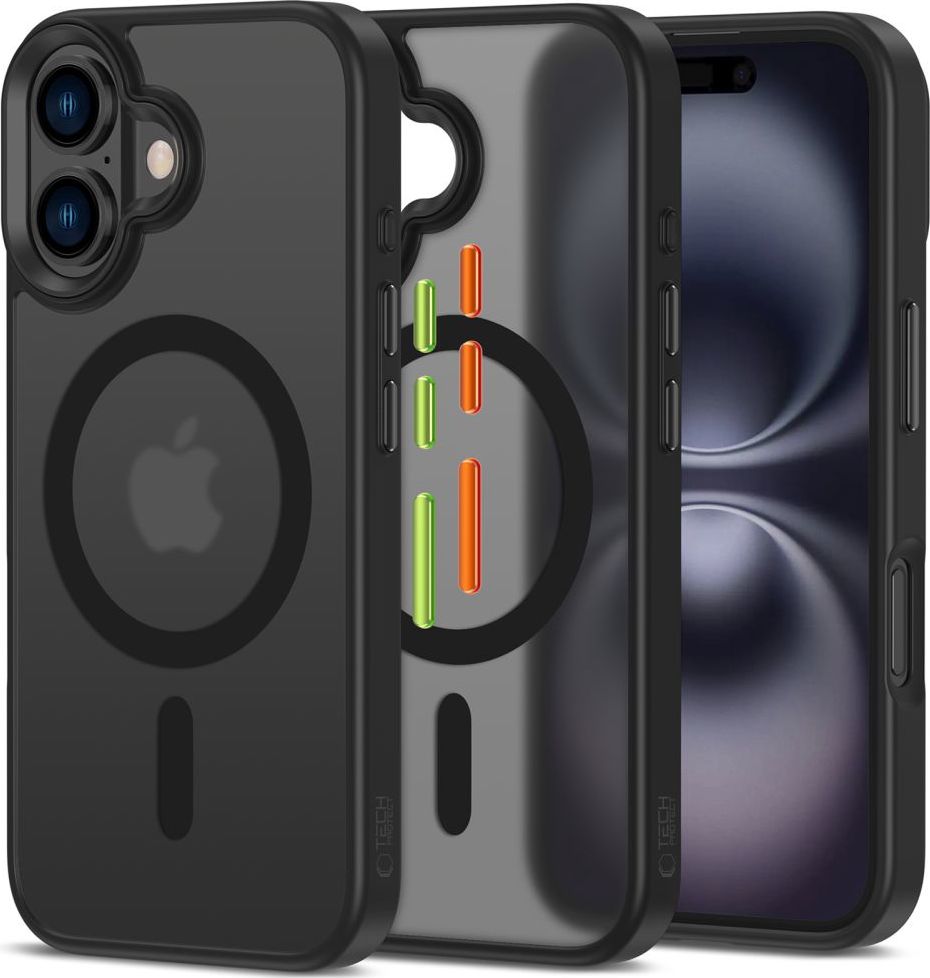 TECH-PROTECT MAGMAT XT 3-SET MAGSAFE IPHONE 16 MATTE BLACK