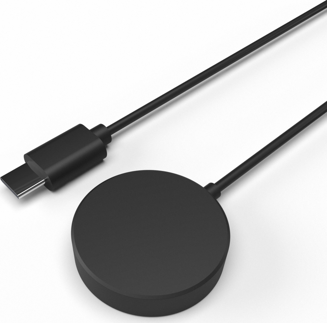 Nabíjecí USB-C kabel FIXED pro hodinky Samsung Galaxy Watch 3/4/5/6/7/Active/Ultra, černý