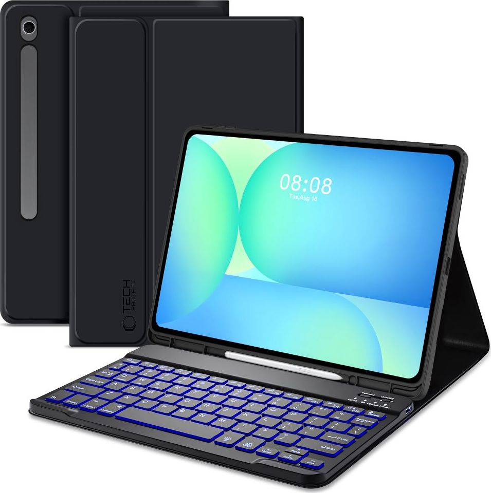 TECH-PROTECT POUZDRO SC PEN + KLÁVESNICE GALAXY TAB S10 FE+ PLUS 13.1 X620 / X626B ČERNÁ