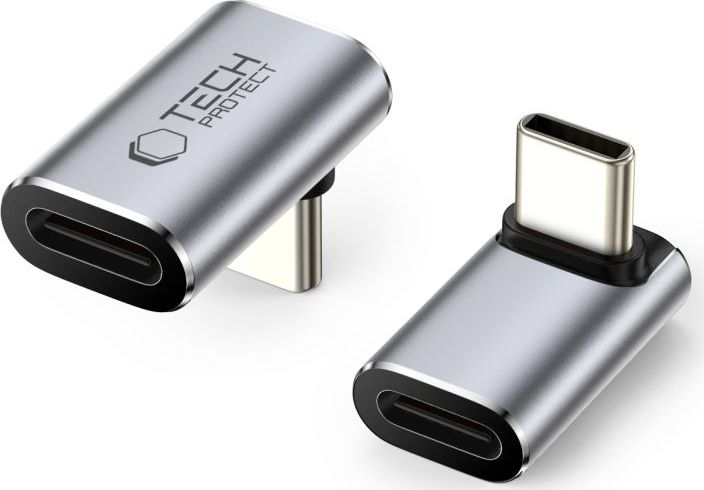 TECH-PROTECT ULTRABOOST AA02 ANGLE ADAPTER TYPE-C GREY