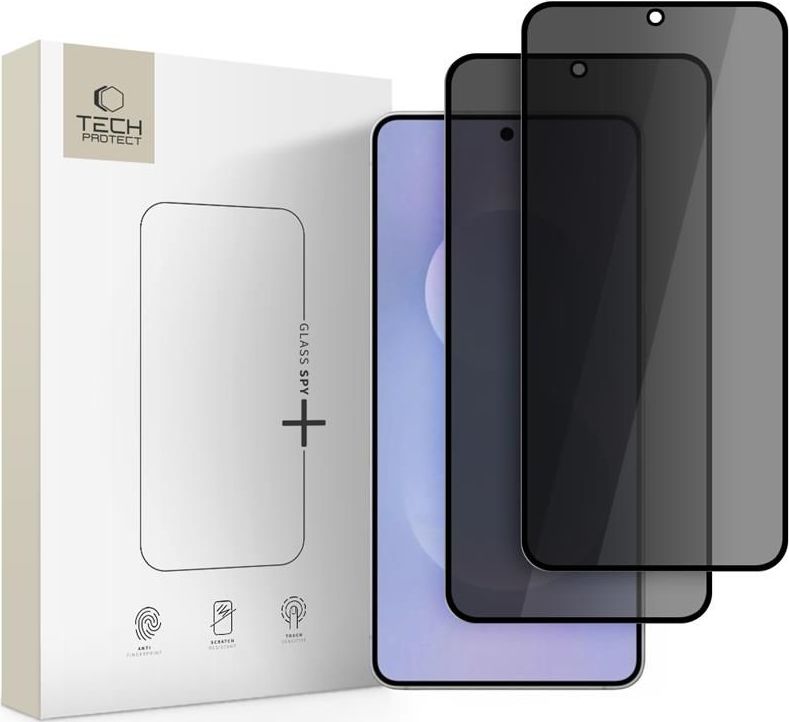 ZATMAVUJÍCÍ TVRZENÉ SKLO TECH-PROTECT GLASS SPY+ 2-PACK GALAXY S25 EDGE PRIVACY