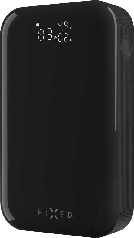 Powerbanka FIXED Zen 10 Pro s LCD displejem a výstupem 30W, 10 000 mAh, černá