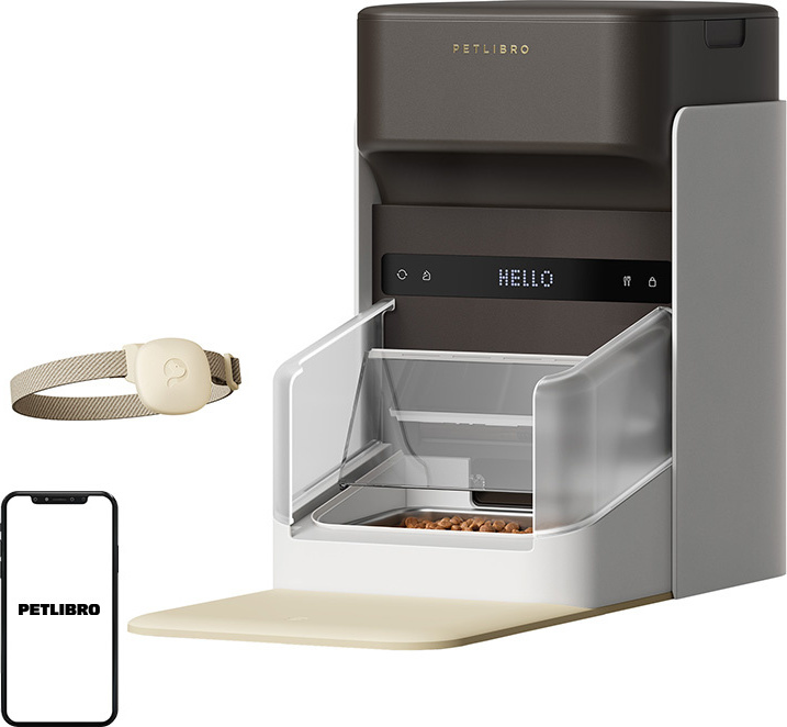 Inteligentní dávkovač krmiva Petlibro RFID s obojkem, 3 l