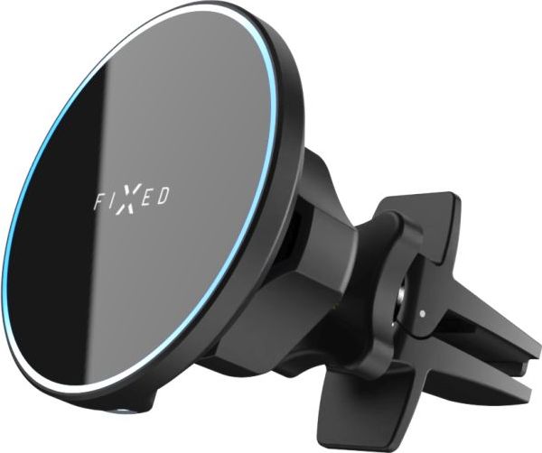 Držák s bezdrátovým nabíjením FIXED MagRound 2, podpora MagSafe, 15W, Qi2, černý