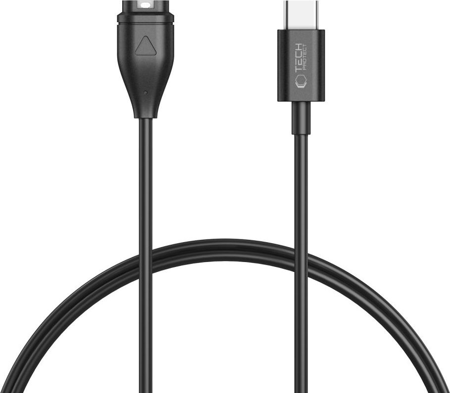 TECH-PROTECT MC04 ULTRABOOST NABÍJECÍ KABEL USB-C 100CM GARMIN WATCH BLACK
