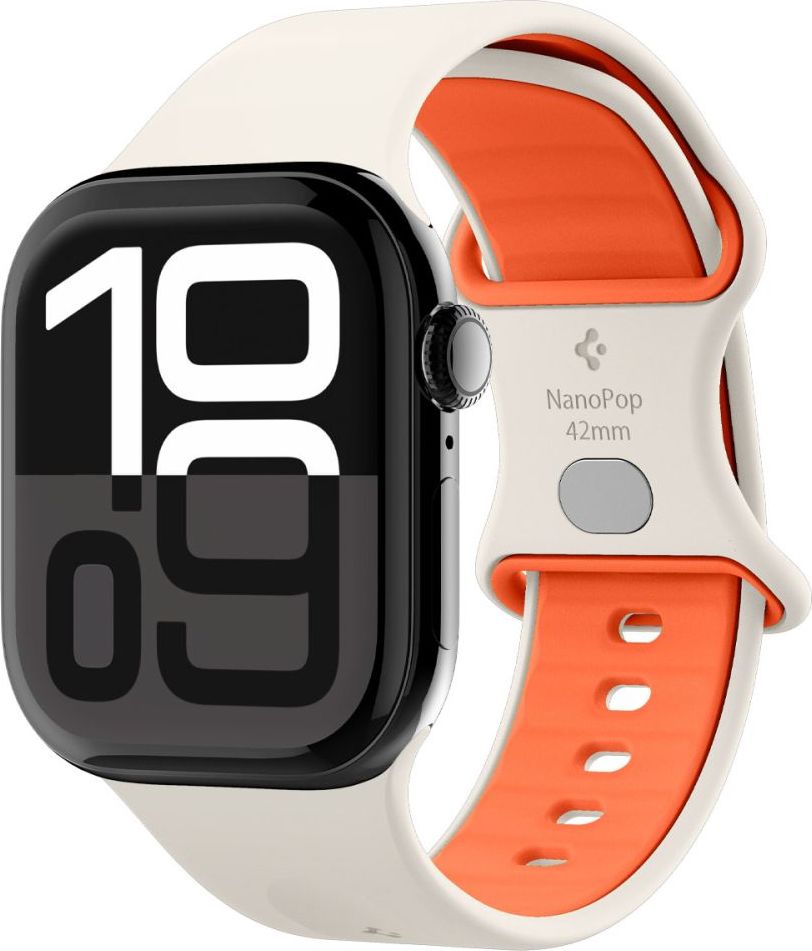 SPIGEN NANO POP APPLE WATCH 6 / 7 / 8 / 9 / 10 / SE (40 / 41 / 42 MM) ORANGE BEIGE