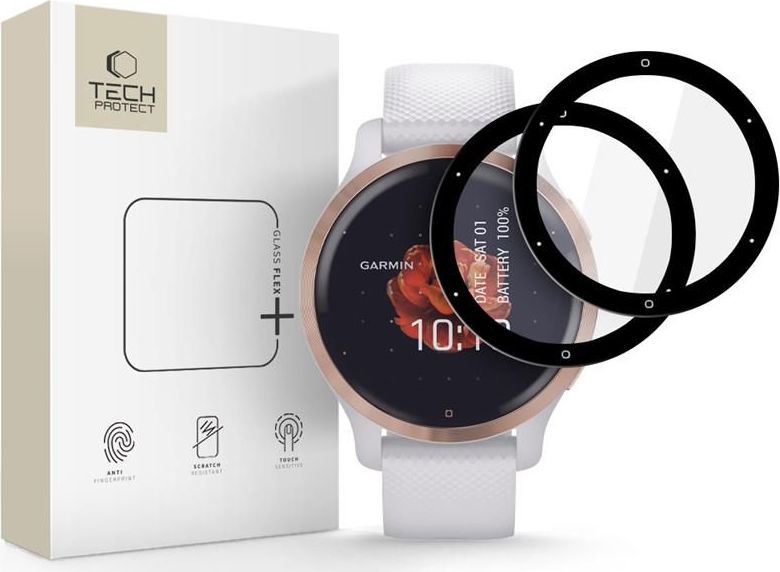 Hybridní sklo TECH-PROTECT GLASS FLEX+ 2-PACK GARMIN VENU 2S BLACK