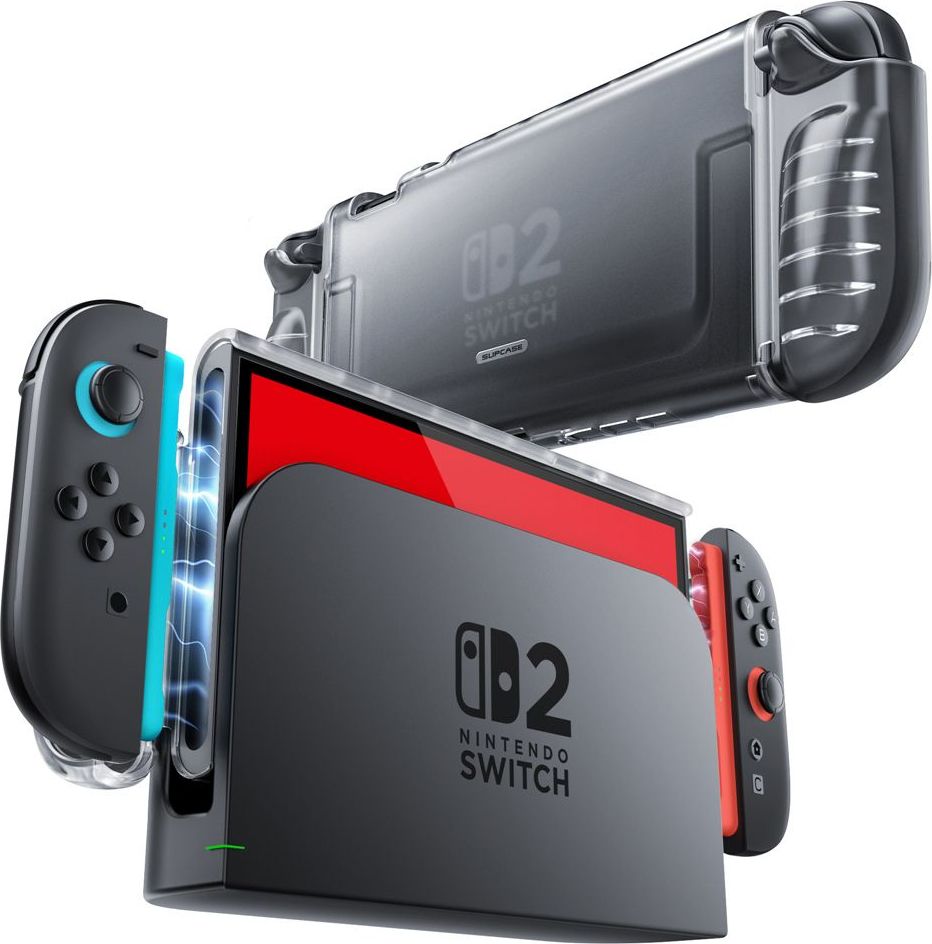 SUPCASE CRYSTAL CASE NINTENDO SWITCH 2 FROST CLEAR