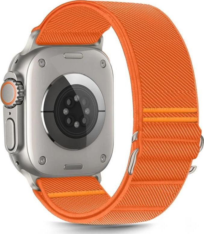 TECH-PROTECT ŘEMÍNEK NYLON SLIP APPLE WATCH 6 / 7 / 8 / 9 / 10 / SE / ULTRA 1 / 2 (44 / 45 / 46 / 49 MM) ORANGE