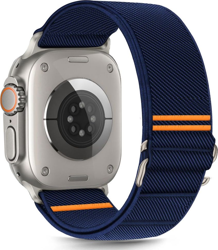 TECH-PROTECT ŘEMÍNEK NYLON SLIP APPLE WATCH 6 / 7 / 8 / 9 / 10 / SE / ULTRA 1 / 2 (44 / 45 / 46 / 49 MM) NAVY