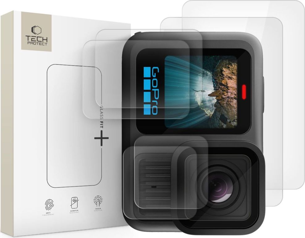 Tvrzené sklo TECH-PROTECT GLASS FIT+ 2-SET GOPRO HERO 13 CLEAR