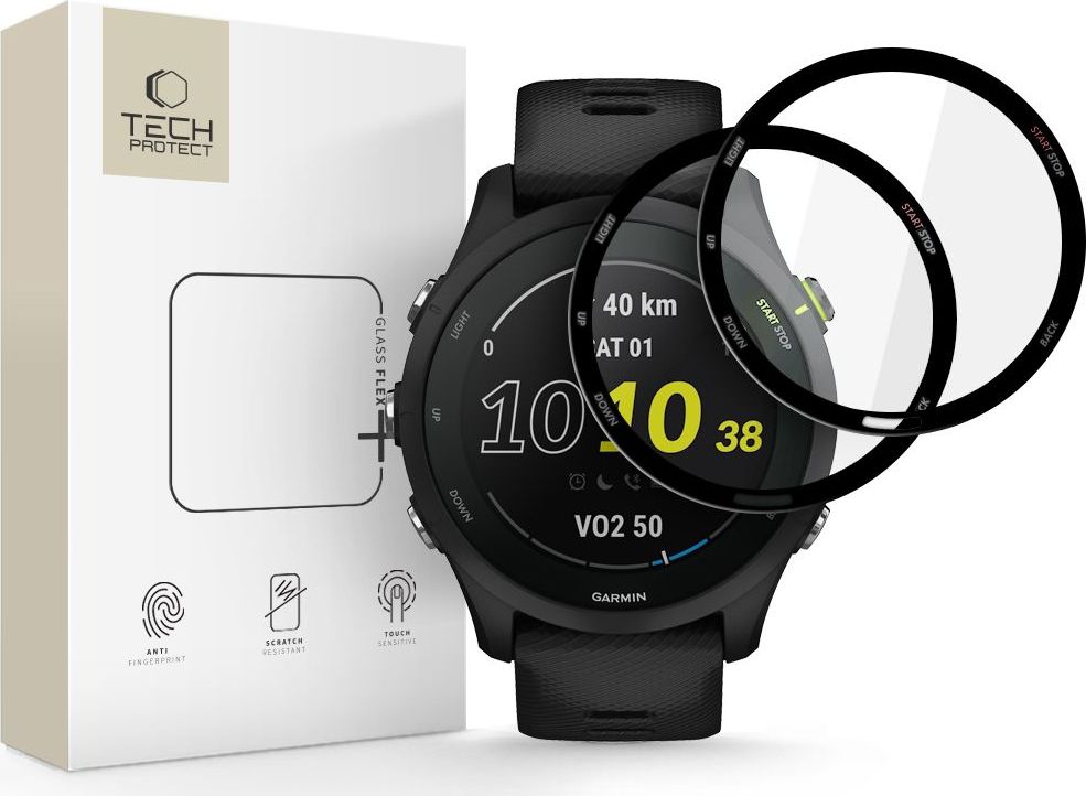 Hybridní sklo TECH-PROTECT GLASS FLEX+ 2-PACK GARMIN FORERUNNER 255 / 255 MUSIC BLACK